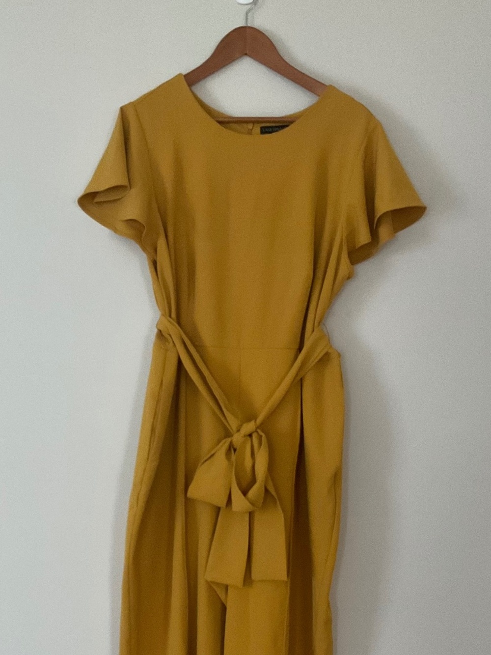 Lane Bryant Mustard Color Jumpsuit - Picture 2 of 6